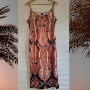 Boho Tribal Maxi Dress- XL